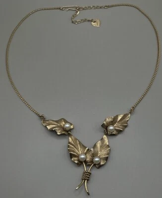 Collar colgante para mujer IPS 12KT GF perlas rellenas de oro? "15,25-17,75"" Foto 1 de 4