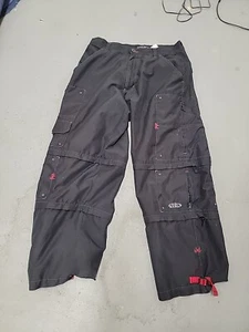 Pantalones De Colección Y2K Macgear Rave Convertibles 35x31 Pierna Ancha Apertura - Imagen 1 de 8