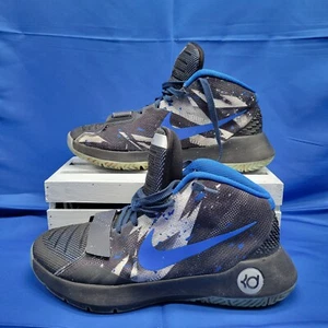 Nike KD Trey 5 III Mens Basketball Shoes 749379-041 Sneakers Black Blue Sz 10 - Picture 1 of 7