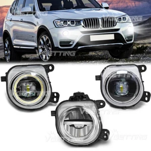 Front Bumper LED Fog Light for BMW X3 X4 X5 X6 F15 F16 F25 F26 F85 F86 2011-2019 - Picture 1 of 12