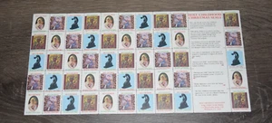 Sellos de Navidad Bendita de la Santa Infancia de colección sin usar folleto de 50 sellos - Imagen 1 de 5