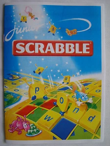 Junior SCRABBLE Mattel 1999 Spares/Parts Rules Instructions Reprinted - Picture 1 of 2