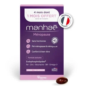 Nutrisante Manhae Feminite Menopause 120 Capsules 4 Months - EXP: 10/2026 - Picture 1 of 2
