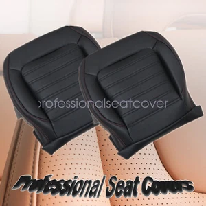 Driver & Passenger Bottom AC Seat Cover Black For 2011-2018 Volkswagen Jetta GLI - Picture 1 of 17