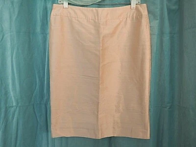 Falda Lápiz Y2K Armani Collezioni Hecha en Italia 100% Seda Rosa Melocotón Talla 8 Foto 1 de 4