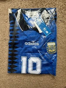 Official 1994 Argentina Away S/S No. 10 AFA adidas sz XL NWT Blue 2024 Release - Picture 1 of 2