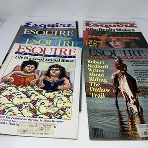 VINTAGE ESQUIRE MAGAZINES LOT OF 7, 1978-1996 Animal House Cover Robert Redford - Picture 1 of 16