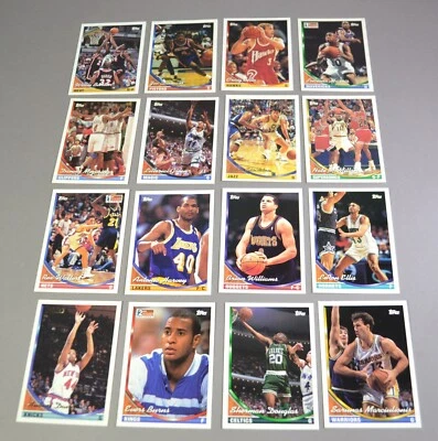 1993-94 Topps NBA Basketball Sports Trading Cards #350 - #381 - Your Choice - Image 1 of 4