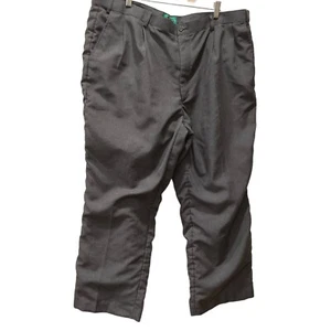Haband Fit-Forever Gray Flannel Lined Pleated Pants Men’s 44 x 29 Hidden Elastic - Picture 1 of 9