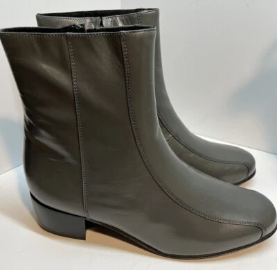 Florsheim DUKE 17087-02 мужской серый кожаный велосипед носок молнии платье ботинки новый! - Изображение 1 из 4