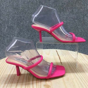 Steve Madden Heels Womens 7.5M Pink Tarah Double Strap Slide Open Toe Casual - Picture 1 of 15