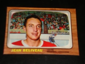 JEAN BELIVEAU 1966 Topps #73, Montreal Canadiens, Hockey Card, HALL OF FAME - Imagen 1 de 1