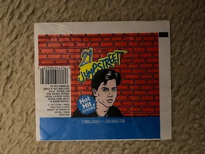 Topps 21 Jump Street Johnny 1987 envoltura profunda solo excelente Foto 1 de 2