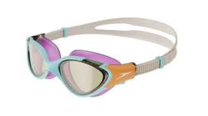 SPEEDO BIOFUSE 2.0 FEMALE SWIMMING GOGGLES ANTIFOG WOMENS AQUA / PINK / ORANGE - Picture 1 of 6