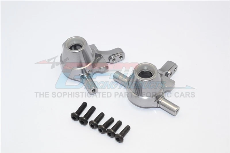 GPM TT2021 RC Aluminum Front Knuckle Arm(Silver)Set For Tamiya TT02/TT02D/TT02S - Image 1 of 1
