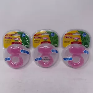 *3 PACK* Nuby Silicone Teethe-EEZ Teether with Bristles, Hygienic Case, BPA FREE - Picture 1 of 6