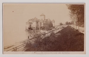 Suisse CDV Garcin à Genève - Veytaux Château de Chillon - Vintage print c.1868 - Picture 1 of 2