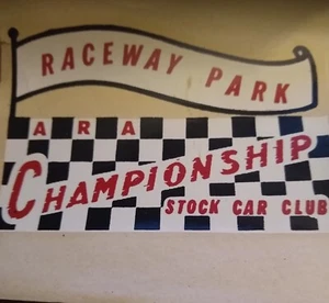 LAST ONE! RARE Vintage ORIGinal Raceway Park  ARA water DECAL - Picture 1 of 1