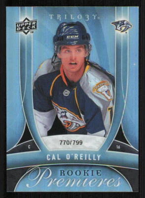 2009-10 Upper Deck Trilogy #127 Cal O'Reilly RC /799 - Image 1 of 2