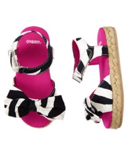 NUEVO CON ETIQUETAS Gymboree Bebé Niño Niña WILD FOR ZEBRA Arco Alpargata Sandalia Zapatos 10 Foto 1 de 1