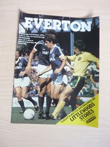 EVERTON V FEYENOORD OCT 1979 UEFA CUP FOOTBALL PROGRAMME - Picture 1 of 2