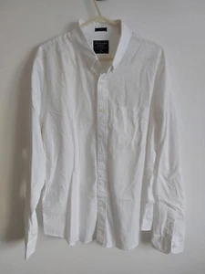 ABERCROMBIE & FITCH MENS XXL WHITE SHIRT VERY GOOD USED CONDITION - Picture 1 of 10