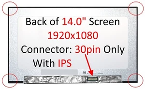 New 14" Laptop FHD LCD Screen For Asus Q407I Fit NV140FHM-N4T NV140FHM-N4U - Picture 1 of 3