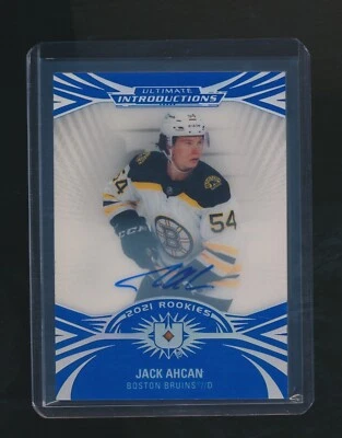 JACK AHCAN 2021-22 UD ULTIMATE COLLECTION INTRODUCTIONS RC AUTO - Image 1 of 2