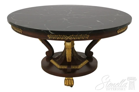 56256EC: BAKER Round Neoclassical Center Dining Room Table Cover