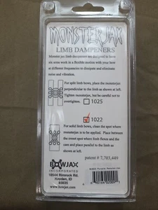 Bowjax 1022 Monster Jax Limb Dampener-1 Purple Pack-1 Green Pack -LOT OF 2 - Picture 1 of 3