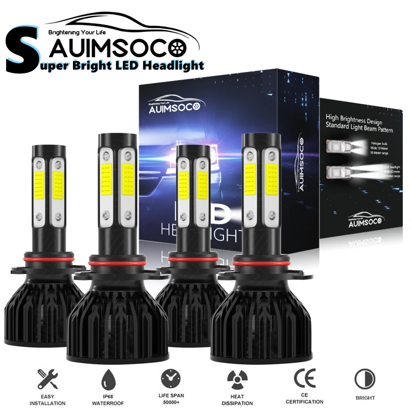 Faros LED para Freightliner Columbia 2005-2015 2016 2017 bombillas de haz alto/bajo Foto 1 de 4