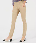 CHARTER CLUB Womens Tummy-Control Slim Leg Capri Pants Khaki Size 12P  12187