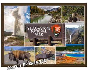 IMÁN FOTO REFRIGERADOR PARQUE NACIONAL YELLOWSTONE 4 X 3 PULGADAS VIAJE - Imagen 1 de 1