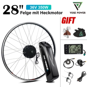 28 Zoll 700C 350W Heckmotor E-Bike Kit Umbausatz mit 13Ah Akku für Kassette - Bild 1 von 16