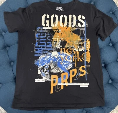 Authentic PRPS Goods Co Men’s Sz XL Extra Large Black Tee T Shirt FREE SHIPPING! - Image 1 of 4