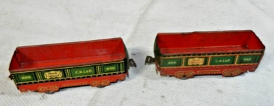 Góndolas Marx 552 Rock Island de 6 pulgadas en marcos litográficos rojos y blancos - 2 versiones Foto 1 de 4