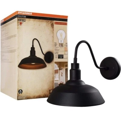 Aplique SYLVANIA Easton lámpara vintage, montaje empotrado, bombilla A19 incluida Foto 1 de 4