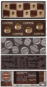 Küchenläufer Coffee Kaffee Waschbar Läufer Küchenteppich Küche 5 Motive 6 Größen - Bild 1 von 36