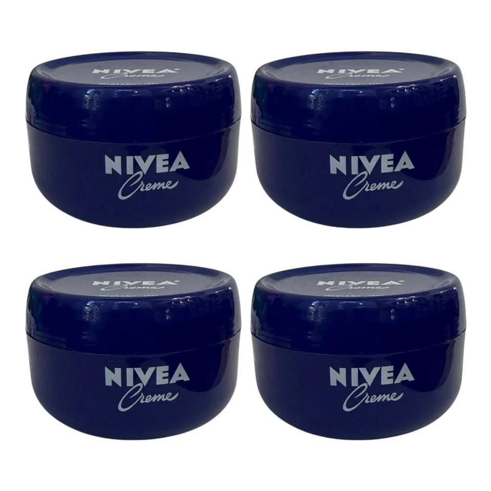 Three 6.8 Oz Jars of NIVEA Rich Moisturizing Creme Body Face Hands X3