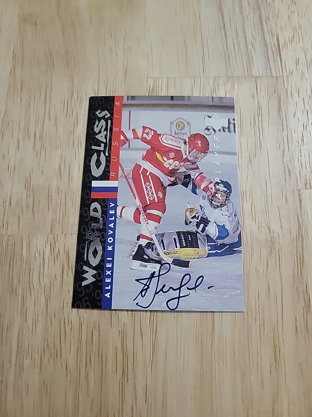 1995-96 Upper Deck Be a Player ALEXEI KOVALEV Autograph World Class #S182 Auto