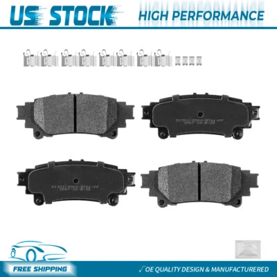 Pastillas de freno traseras de cerámica para Toyota Highlander Prius V Sienna Lexus GS350 GS450h Foto 1 de 4
