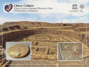 Cartolina Nuovo Messico Nageezi Chaco Cultura Nat'l Parco Storico UNESCO WHS NUOVO DI ZECCA - Foto 1 di 2
