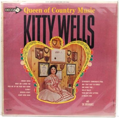 Kitty Wells Queen of Country Music Vinyl Decca Record LP 33 RPM 12" Record Foto 1 de 2