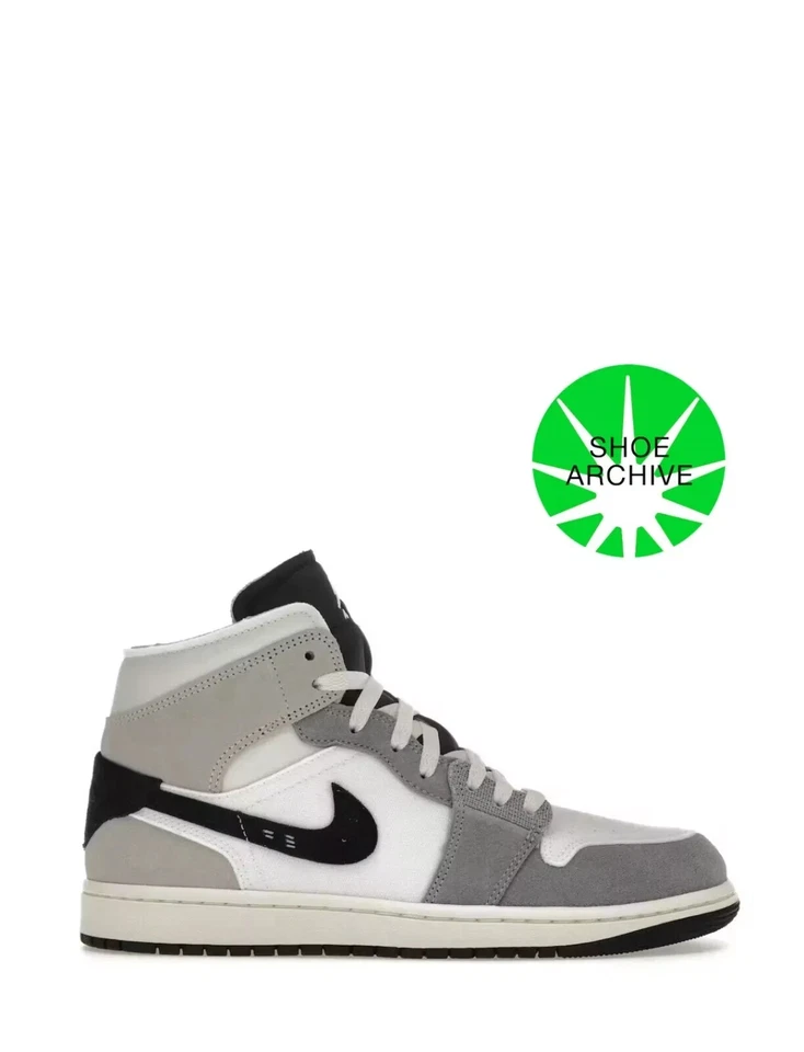 NEW Men's Sz 7.5 Nike Air Jordan 1 SE Craft Mid Cement Grey DZ4136-002 33G - Image 1 of 4