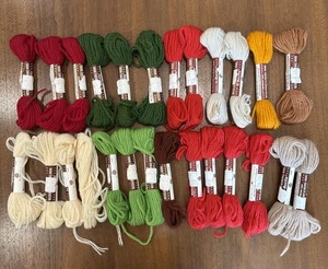 Lot 26 Skeins Bucilla Persian Wool Yarn Needlepoint Crewel Tapestry Mixed Colors - Picture 1 of 3