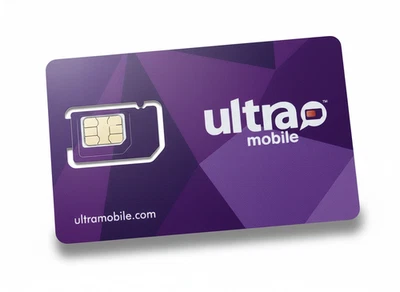 Ultra Mobile SIM Card 500MB 5G Data Unlimited Talk Text 6 Months T-Mobile - Image 1 of 4