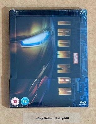 IRON MAN - UK EXCLUSIVE LENTICULAR BLU RAY STEELBOOK - NEW & SEALED - Image 1 of 4
