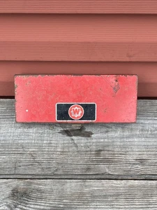 VINTAGE WRIGHT TOOLS RED Metal Tool BOX/CASE for Sockets - Picture 1 of 5