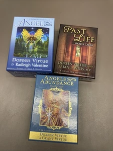 Carte Oracolo e Tarocchi DOREEN VIRTUE lotto di 3 - complete - Foto 1 di 7