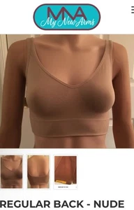 Reggiseno My New Arms Nude taglia 3 3X-4X schiena regolare con maniche trasparenti - Foto 1 di 8
